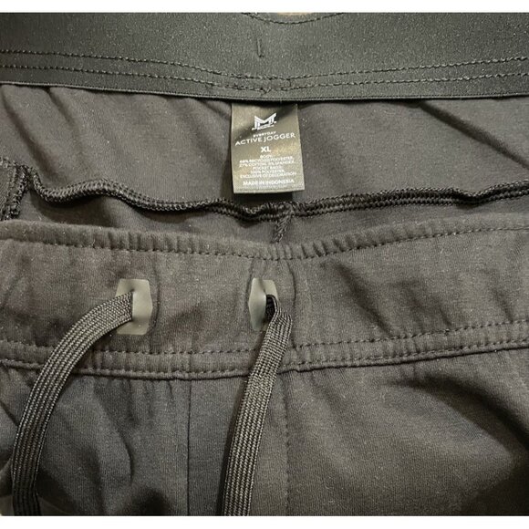 Members Mark Men's Regular Fit Everyday Active Jogger Pant Black Size XL - Picture 7 of 8